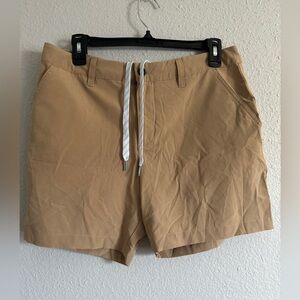 Chubbies Tan Shorts with Button Detail